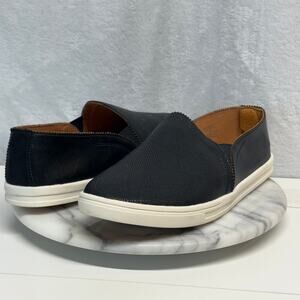 Sun + Stone Women Mariam Slip On Shoes Black‎ Faux Leather Size 11 Casual